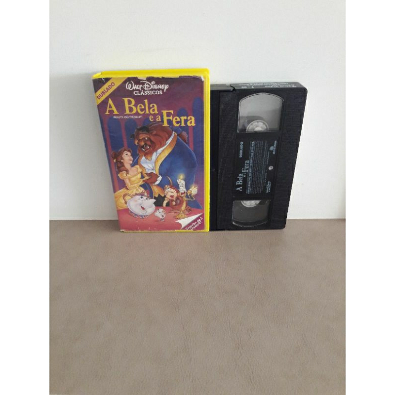 Fita Vhs A Bela E A Fera - Clássico Disney - Dublado