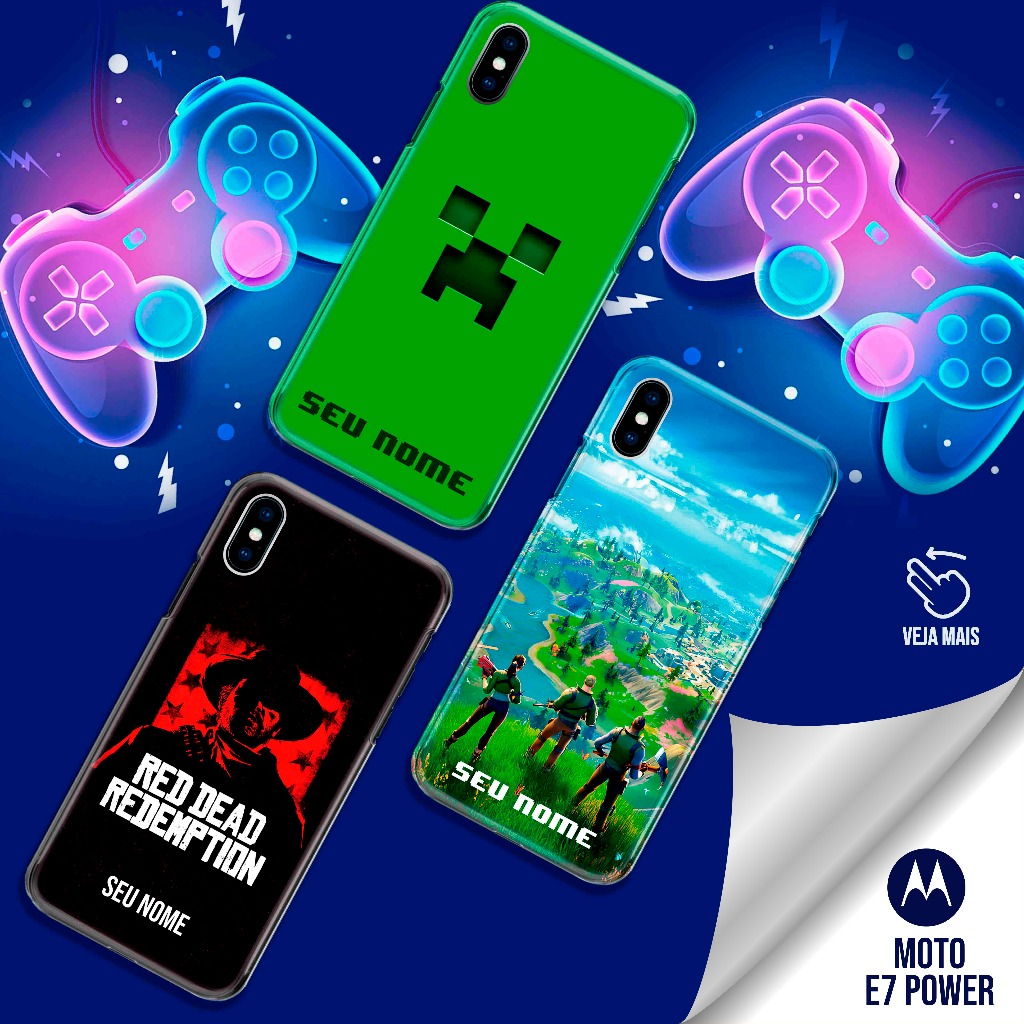 Capa Capinha  - Moto E7 Power - Games em Oferta na Shopee