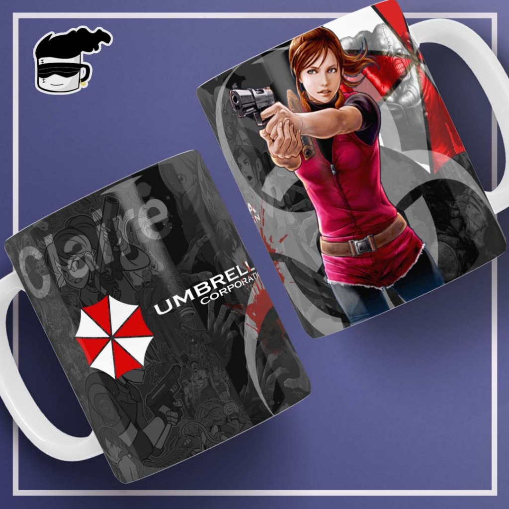 Caneca Resident Evil Ada Xicara Jogo Game Porcelana 325ml