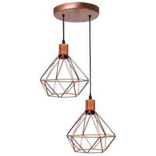Lustre Pendente Diamante Duplo