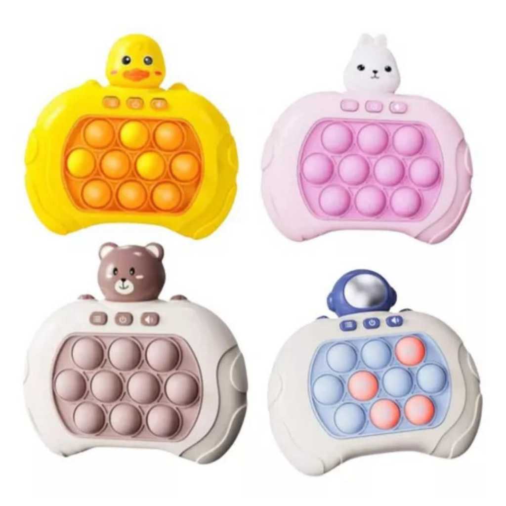Pop It Fast Push Game Brinquedo Jogo Eletrônico Ansiedade Anti Stress Educacional Musical Console