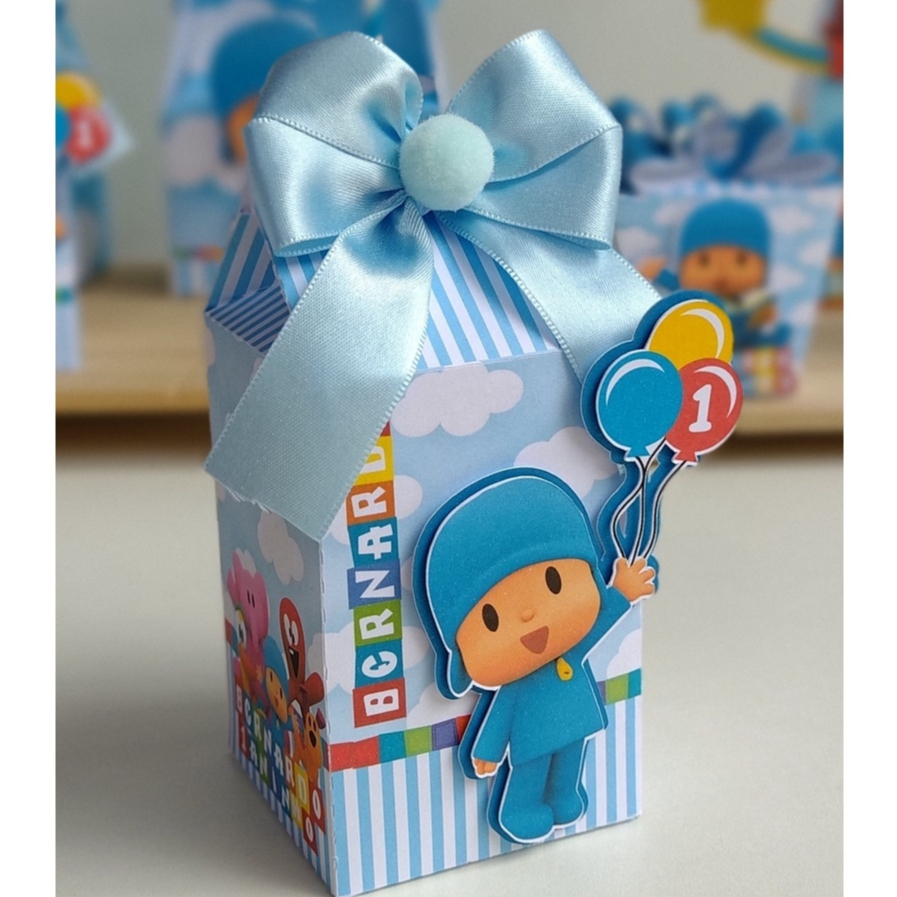 5/10/15/20 Caixa Milk Personalizada Festa POCOYO BALÃO