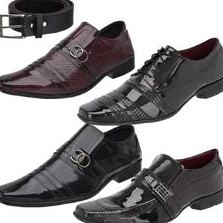 Kit 4 Pares Sapato Social Masculino Moda Evangélica Gospel Mega Oferta em Oferta na Shopee