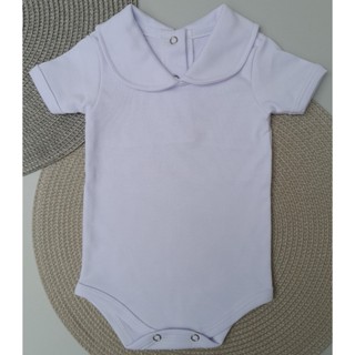 Body bebê com abertura nas costas e GOLA REDONDA manga curta em Oferta na Shopee