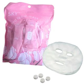Kit 50 Máscara Desidratada Comprimido Compactada