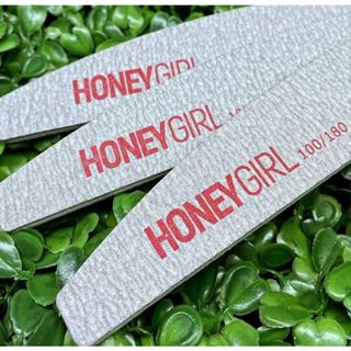 Kit Lixas Banana Boomerang 100/180 - Honey Girl - Vermelha / Unha De Gel