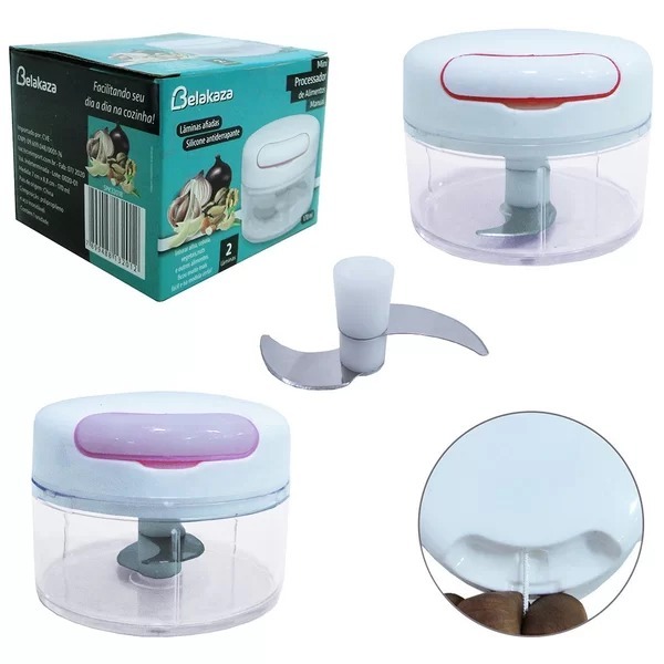 Mini Triturador Manual De Alho Alimento Utensilio Cozinha