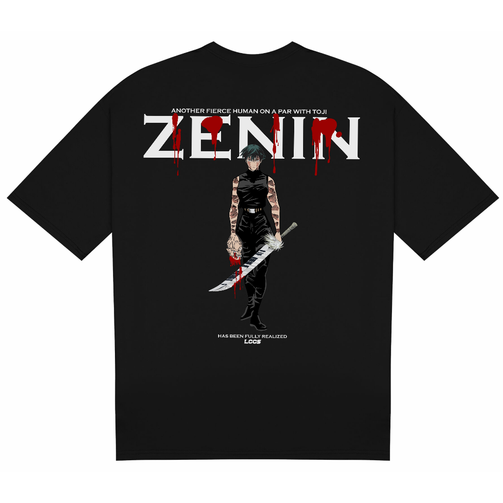 Camiseta Oversized Maki Zenin Jujutsu Kaisen original para treino academia