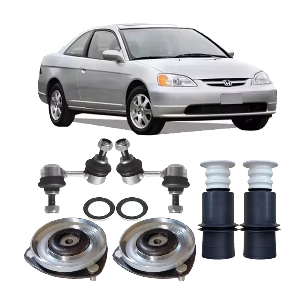 Coxim Rolamento Batente Coifa Bieleta Dianteira Honda Civic 2003 2004 2005 A 2006
