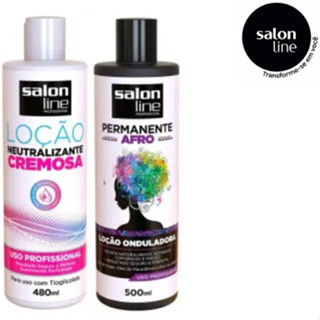 Salon Line Kit Loção Onduladora 500ml + Loção Neutralizante Cremosa 500ml (2PEÇAS)