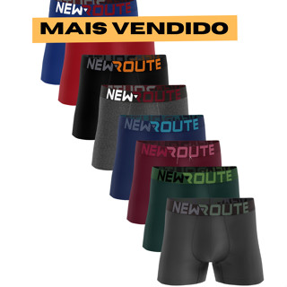 Kit 5 Cueca Box Boxer Lisa Microfibra New Route