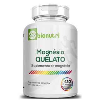 Magnésio Quelato 120 Cápsulas 500mg - Bionutri Original