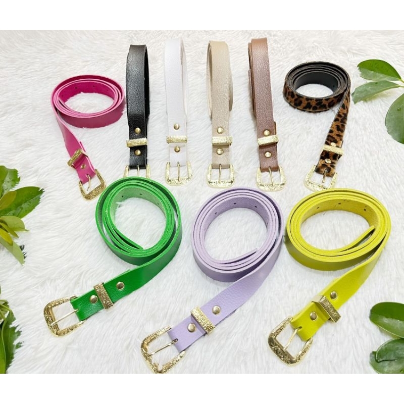 Cinto Fivela Metal Mediano Courino sintético Moda Fashion Feminina Acessório Fivela Dourada E Prata Elegante Casual em Oferta na Shopee