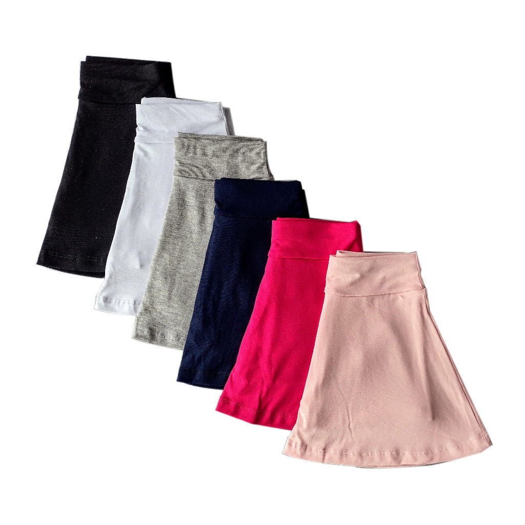 Saia com Shorts em Malha Viscolycra Tam 4 ao 8 em Oferta na Shopee