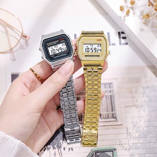 Relógio Casio Retrô Vintagem Unissex Metal Digital Led Feminino E Masculino