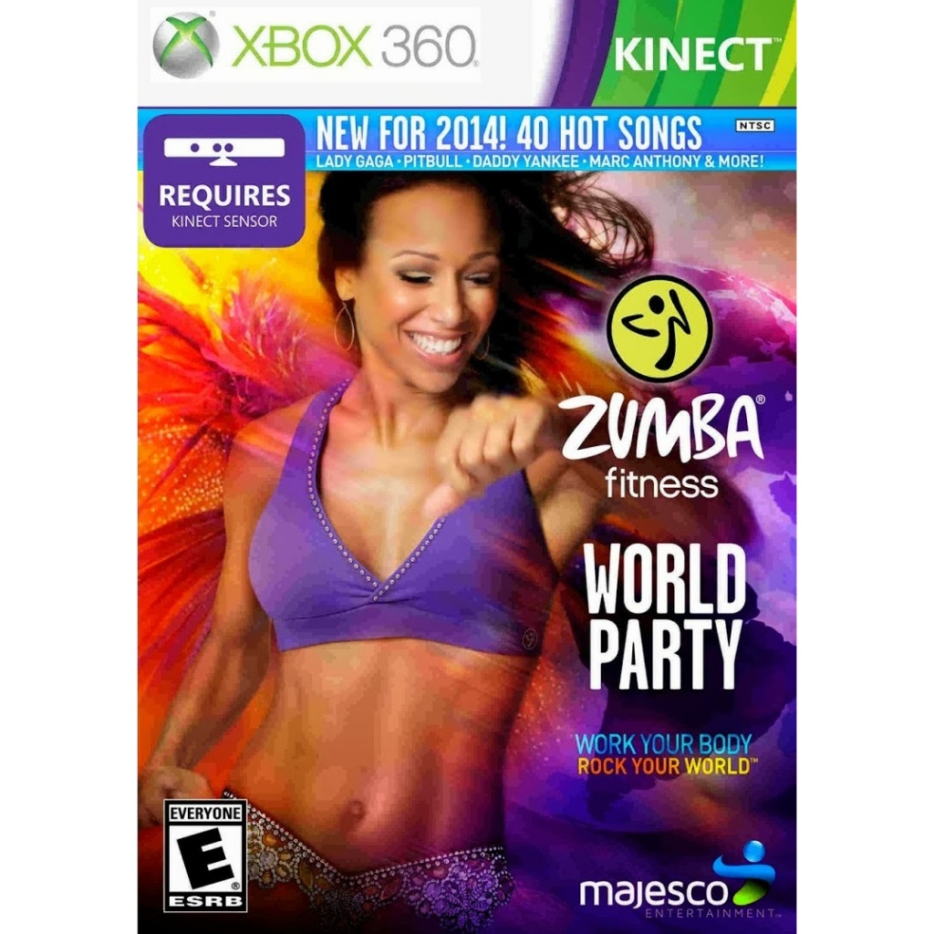 zumba fitness world party kinect midia fisica - xbox 360