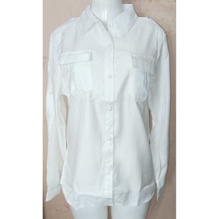 Camisa social feminina com manga longa com botão na manga para quando quiser usar como 3/4, Linha Premium.