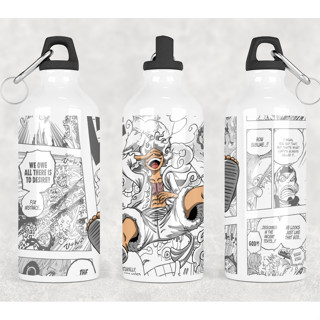 Garrafa Squeeze Alumínio Branca Luffy One Piece