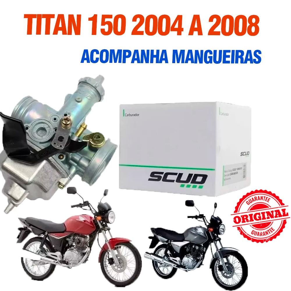 Carburador Scud Honda Titan 150 2004 A 2008 Scud em Oferta na Shopee