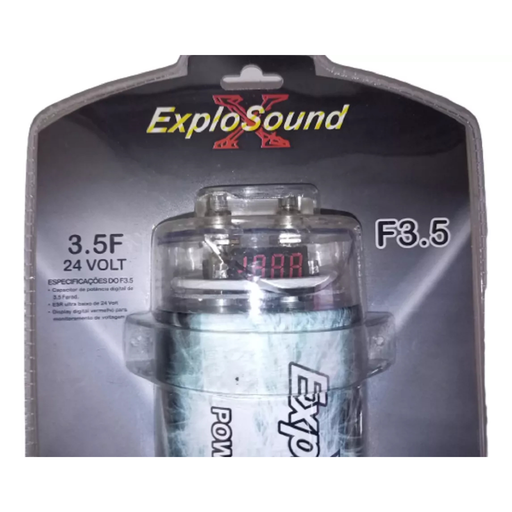 Mega Capacitor 3,5  Farad  Até 6000 Rms competição Zetta Evok snake  = Blitz tecnoise