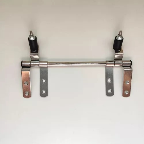 Dobradiça Aço Inox 225mm para Assento Sanitário Universal com Parafuso Fixação Resistente