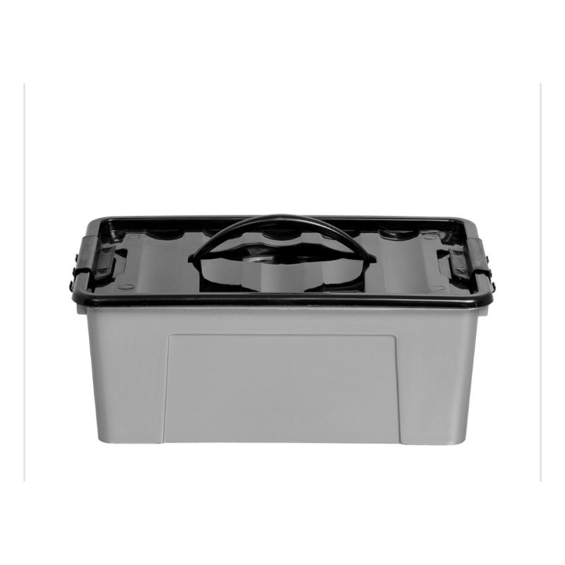 Caixa container plástica cinza 20 litros