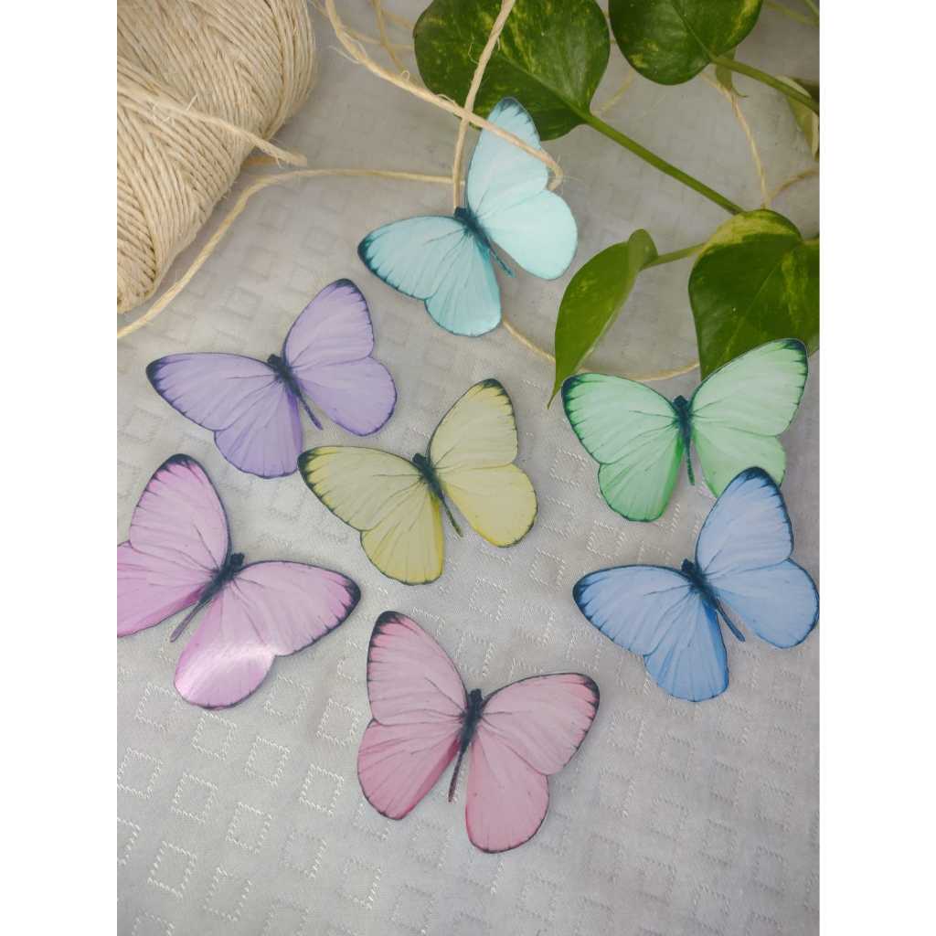 Borboletas Jardim Encantado 60 uni tamanho PEQUENO aprox.3cm