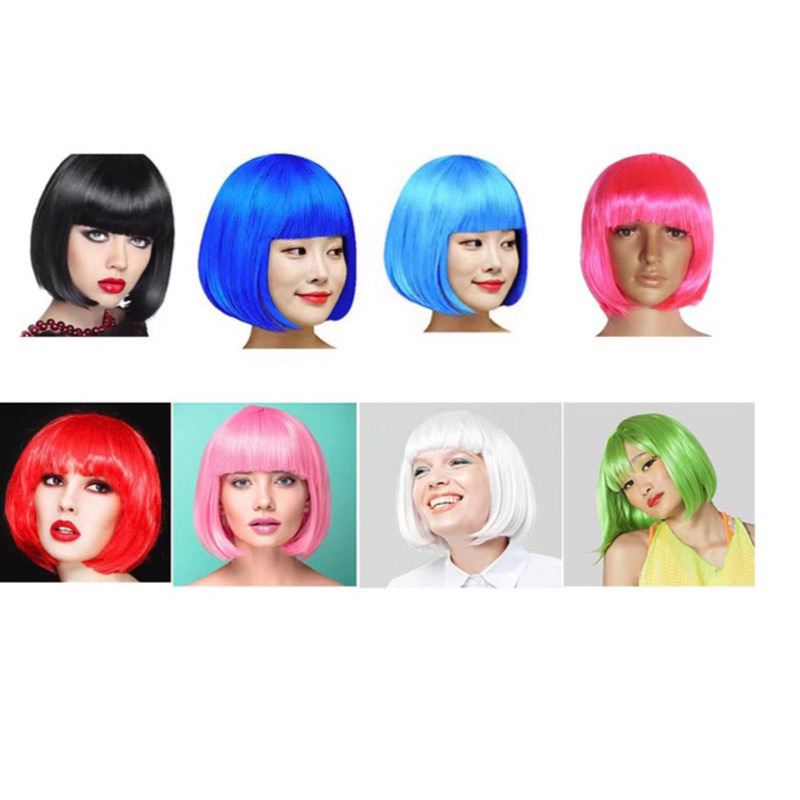 Peruca Channel Cores Variadas - Envio Já! em Oferta na Shopee