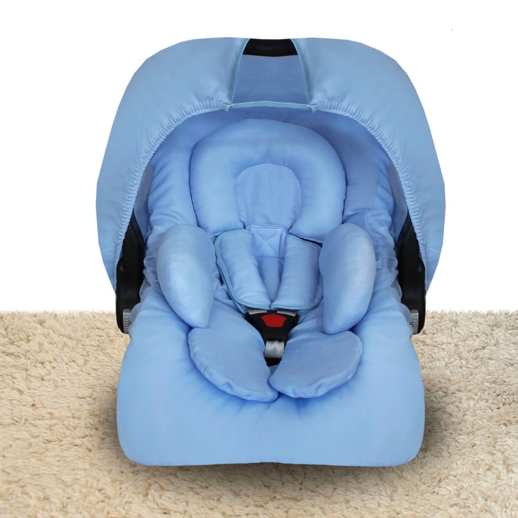 Kit 5 peças Capa bebê Conforto + Capota Protetora+ Protetores de Cinto + Apoio Redutor