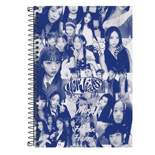Caderno Personalizado NEW JEANS KPOP - 1, 10 e 20 matérias