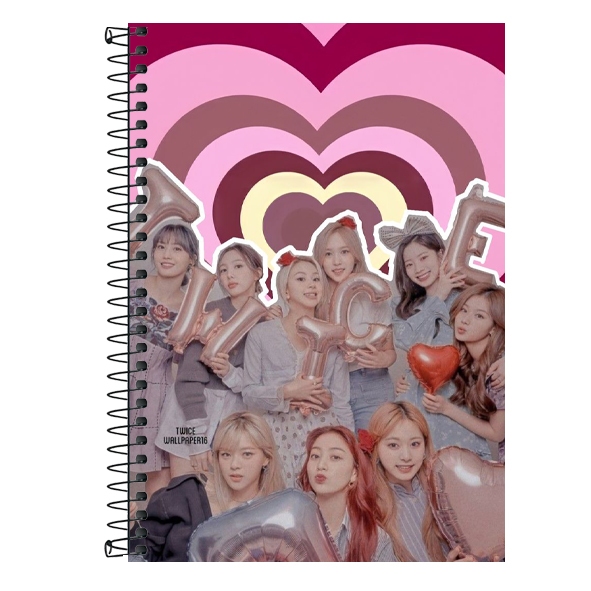 Caderno Personalizado TWICE K-POP - 1, 10 e 20 matérias em Oferta na Shopee
