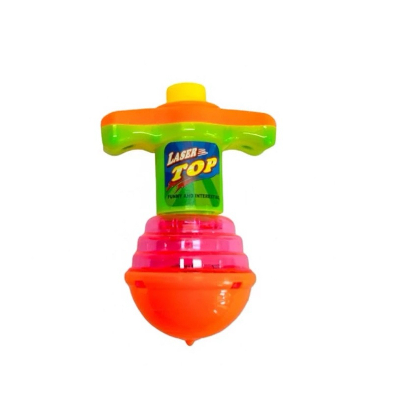 Pião Luz Led Infantil com Lançador Automático Brinquedo Menina Menino