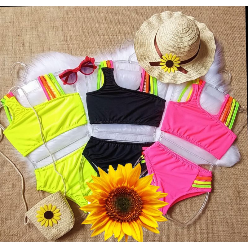 Biquini  Infantil Feminino e Juvenil Calcinha Top Blogueirinha Verão  temático em Oferta na Shopee