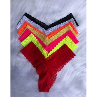 Kit 5 Calcinhas Fio Dental em Renda – Sexy, Conforto e Elegância no Dia a Dia em Oferta na Shopee