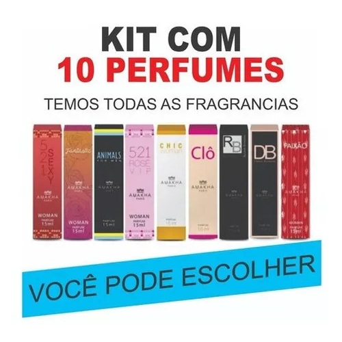 kit 10 perfumes amakha paris top