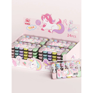 Kit com 6 Canetas Mini Marca Texto fofos /marcador de destaque/canetas coloridas
