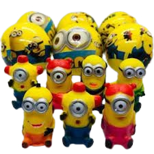 MINIONS DEDOCHE encapsulado lembrancinha de aniversario (unidade e kit 3 Cápsulas)