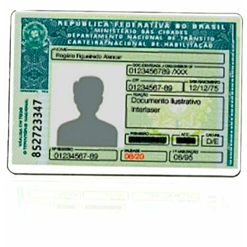 kit Com 50 Protetor CNH HABILITAÇÃO Porta Documento Plástico Flexivel Com Aba.*Flexível*