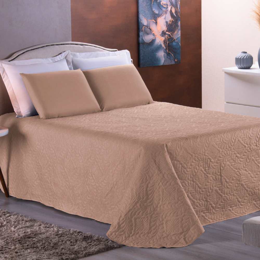 KIT 04 Peças CASAL PADRÃO - Cobre Leito + Lençol + Fronhas - PROMOÇÃO - Home & Living