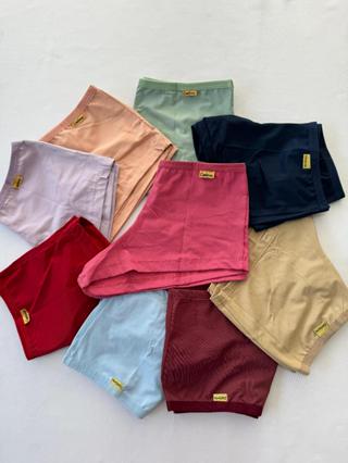 Kit Shortinho Conforto Estilo Boxer Não Marca Forro Algodão Lingerie Feminina Adulto Para Dormir