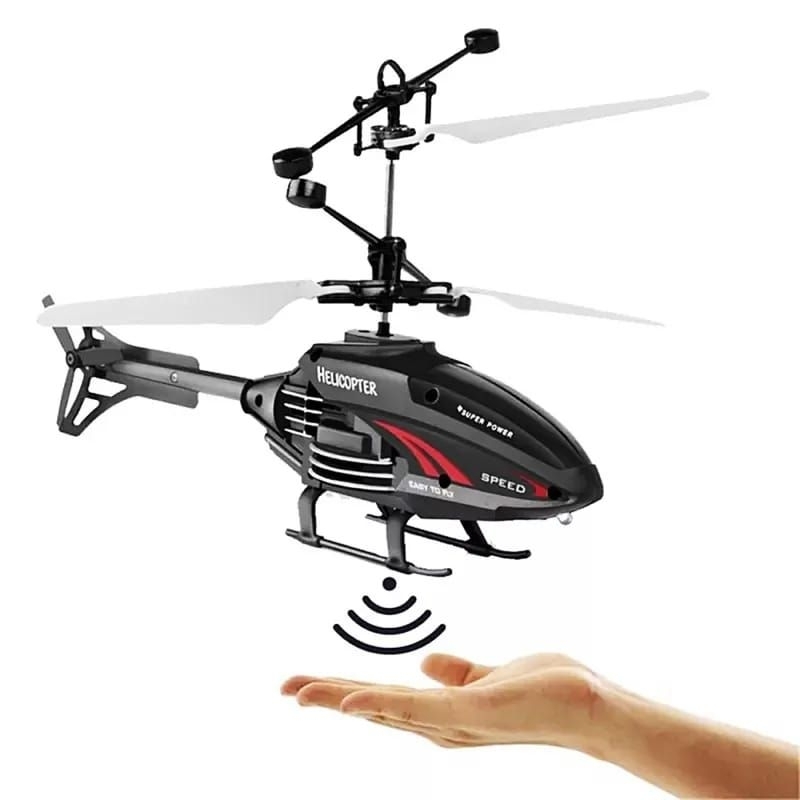 Brinquedo Helicóptero Drone com sensor aproximação recarregável Usb