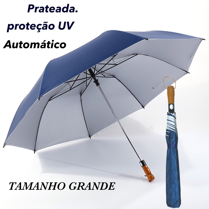 Guarda-Chuva Dupla Face Reforçado Contra Raios UV – Ideal para Proteção Solar