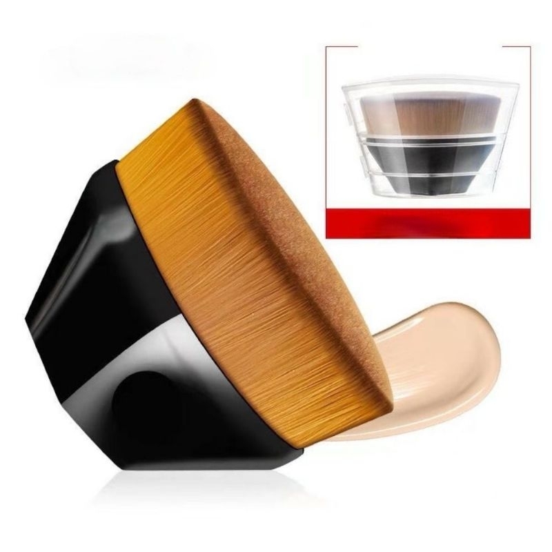 ￼Pincel para Maquiagem Kabuki Hexagonal Blush/Base/BB Cream