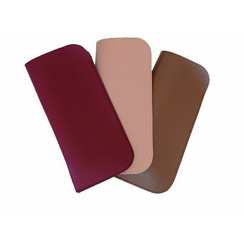 Capinha Estojo Porta Óculos Lançamento Novas Cores Kit com 3 Unidades