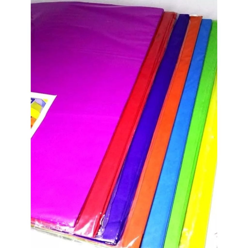 Papel de Seda 30x30 Cores Mistas PCT C/100 Folhas