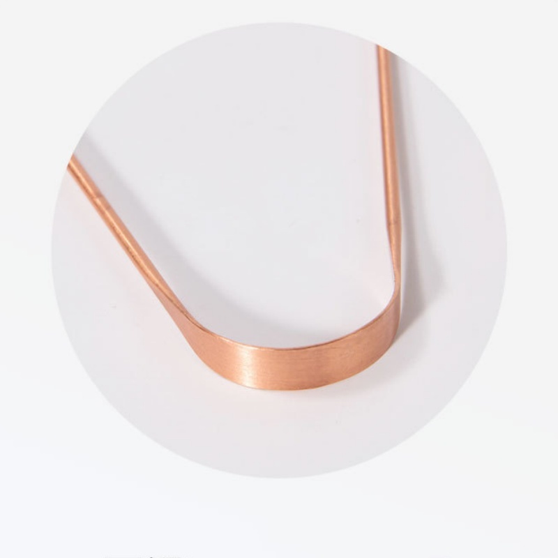 Kit 5 Para Raspagem Lingual Higiene Saúde Bucal Raspador Língua 100% Cobre Puro Higienizador