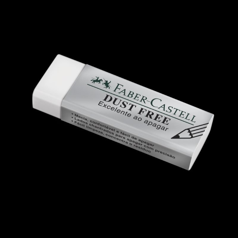 Borracha Dust Free Grande Faber-Castell Avulsa Macia Fácil Apagar / Material Escolar  / Papelaria