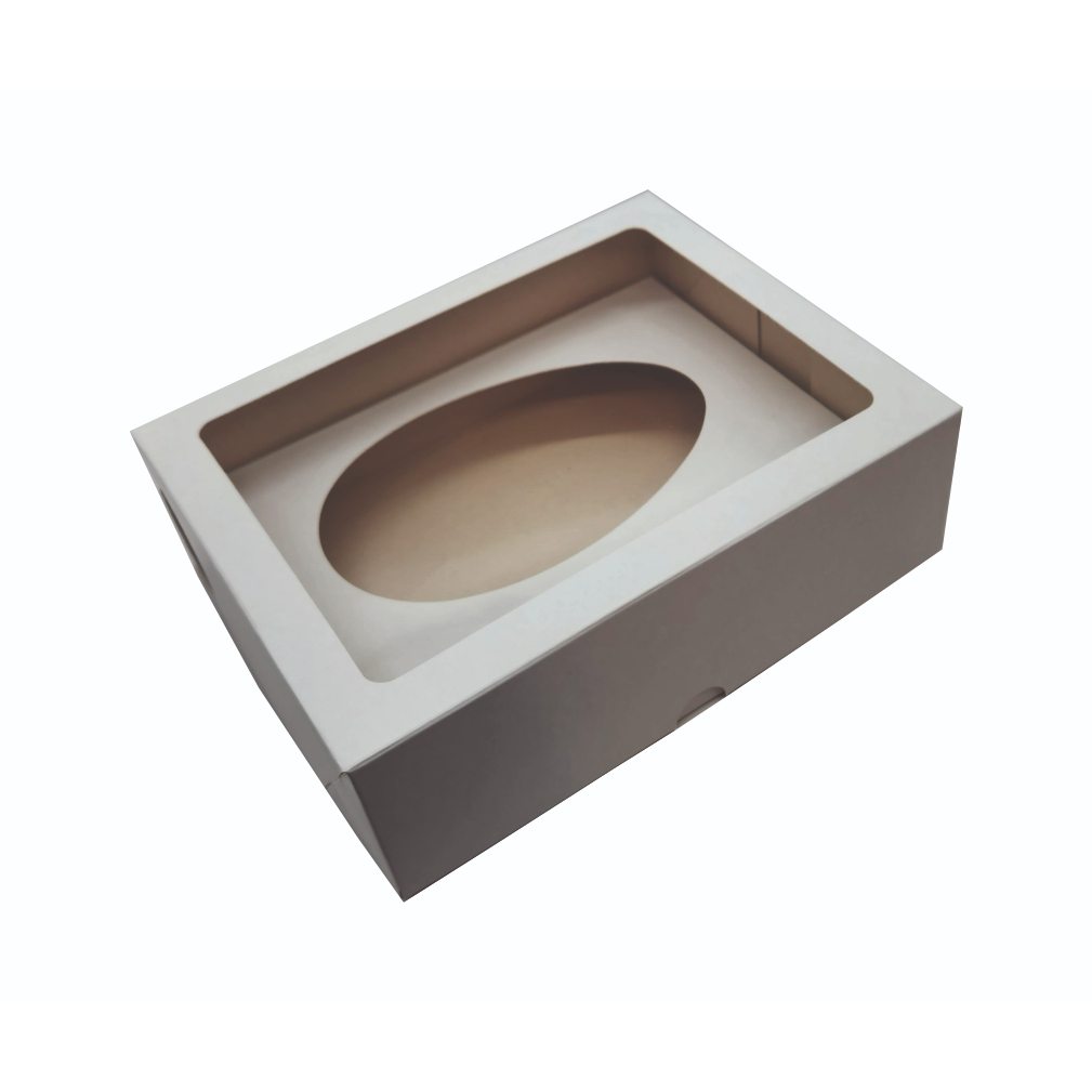 Caixa Ovo de Páscoa Colher 350g - Branca  - 10 unidades em Oferta na Shopee