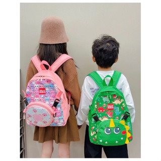 Kit Mochila Bolsa Escolar Impermeável Removível 2 em 1 Infantil Com Estampa De Dinossauro, Monstro, Babyshark, Carro, Bebê tubarão, Austronalda, Mochila Bolsa Infantil De Passeio, Presente para Criança