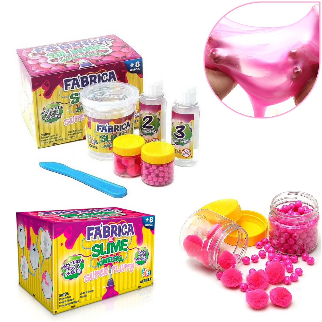 Fabrica De Slime Kimeleka bolinhas Super Fluffy - Acrilex